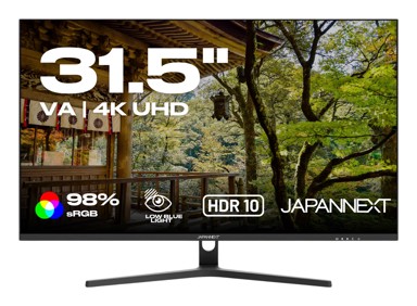 JAPANNEXT Monitor JN-V315UHDR / 31.5", 3840 x 2160, VA, 4K Ultra HD, crna